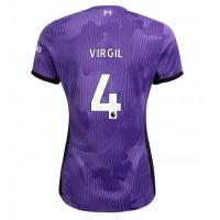 Koszulka piłkarska Liverpool Virgil van Dijk #4 Strój Trzeci dla kobiety 2023-24 tanio Krótki Rękaw